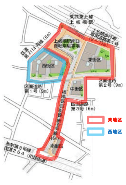 上板橋駅南口再開発の現状と今後｜東地区・西地区の違いと工事の目的まとめ（板橋区議会議員　近藤タカヒロ）