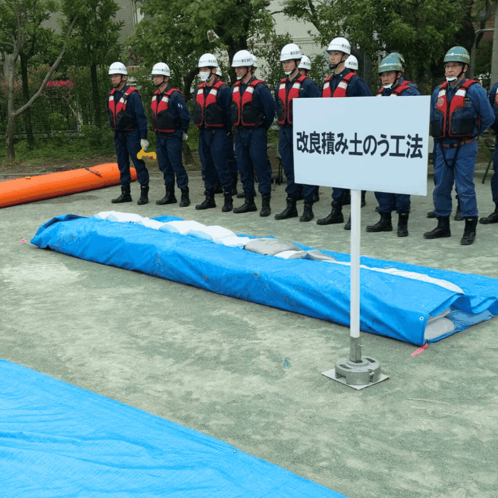 【板橋区の水害対策】板橋区・消防署・消防団合同水防訓練が旧板橋第九小学校で開催されました(板橋区議会議員・近藤タカヒロ)