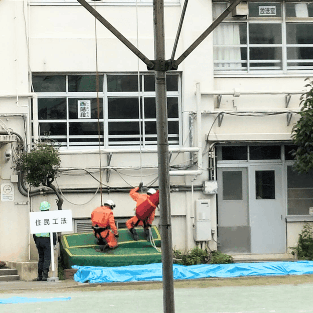 【板橋区の水害対策】板橋区・消防署・消防団合同水防訓練が旧板橋第九小学校で開催されました(板橋区議会議員・近藤タカヒロ)