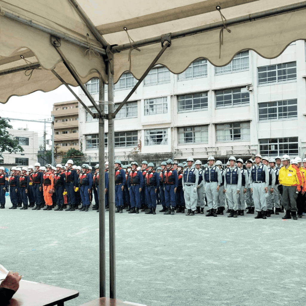 【板橋区の水害対策】板橋区・消防署・消防団合同水防訓練が旧板橋第九小学校で開催されました(板橋区議会議員・近藤タカヒロ)
