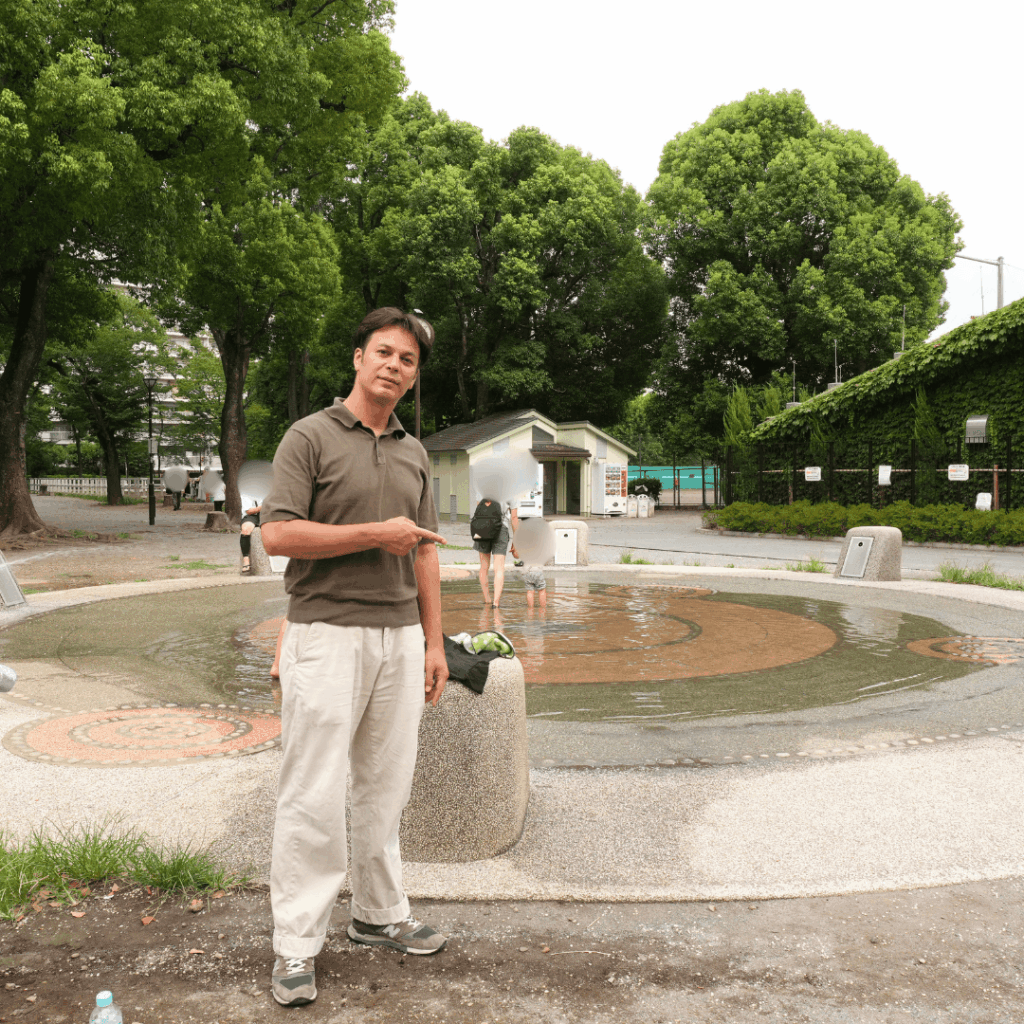 【子連れお出かけ・遊び場スポット】東板橋公園の「噴水広場」で涼しい水遊びができる(夏季限定)
