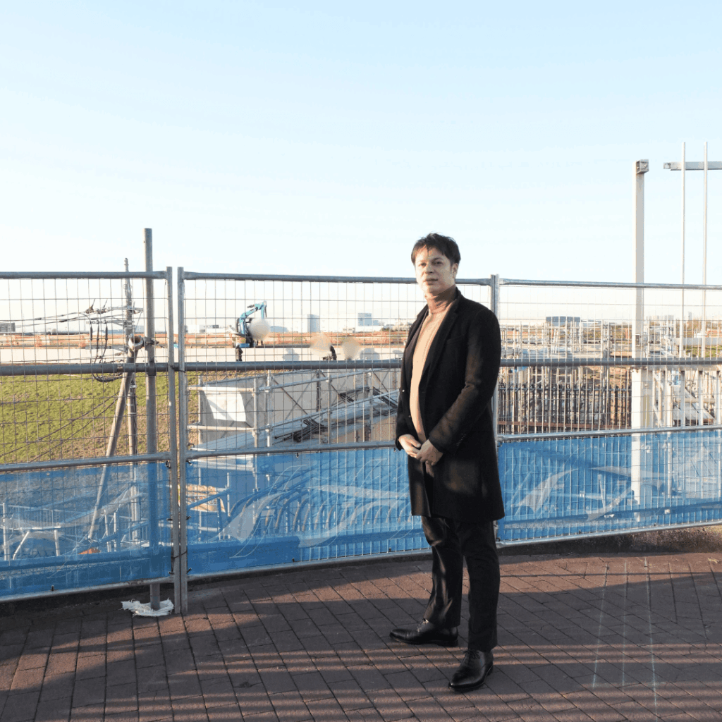 新河岸陸上競技場前の「連絡橋（連絡通路）工事」について（板橋区議会議員　近藤タカヒロ）