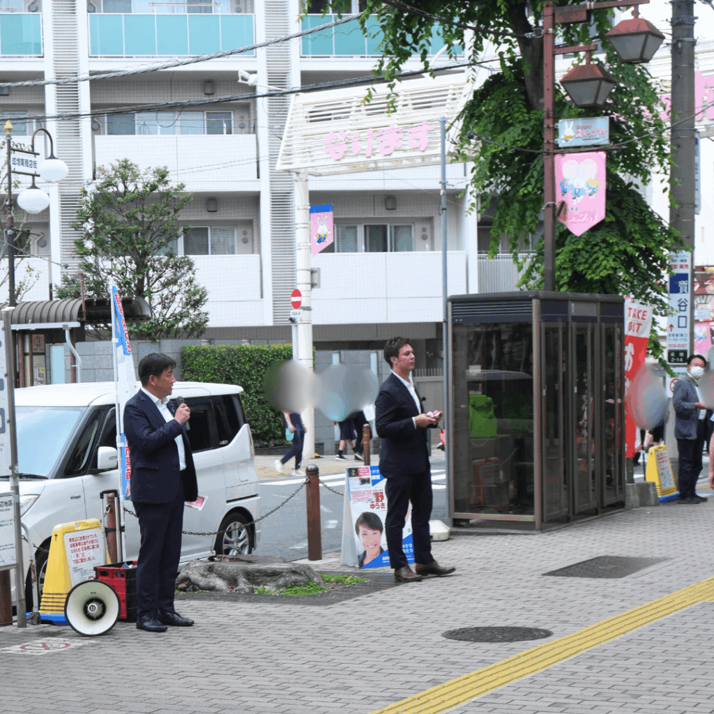 成増駅で「国民の安心と安全のための外国人政策」について街頭演説をおこないました(板橋区議会議員 近藤タカヒロ)